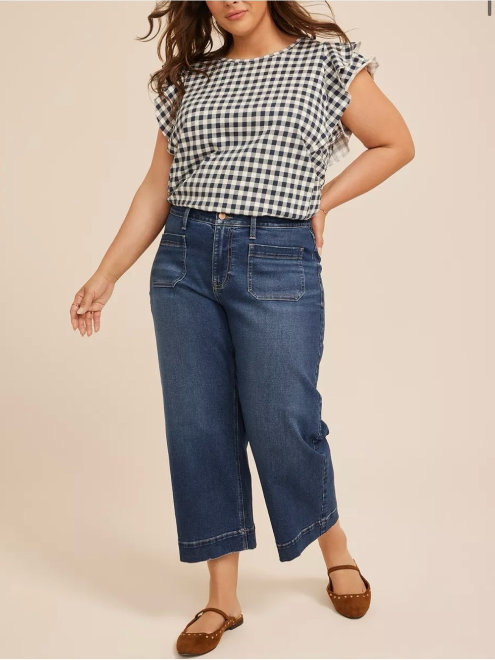 Maurices Wide Leg Crop Jeans